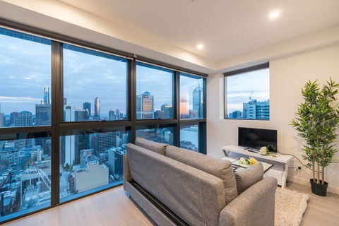 Melbourne Sky View 1 Bedroom Apt@La Trobe Tower - Accommodation Cairns 0