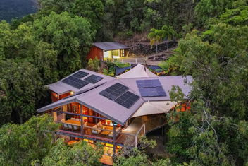 Rainforest Treehouse Sanctuary - With Ocean Views with Accommodation Cairns